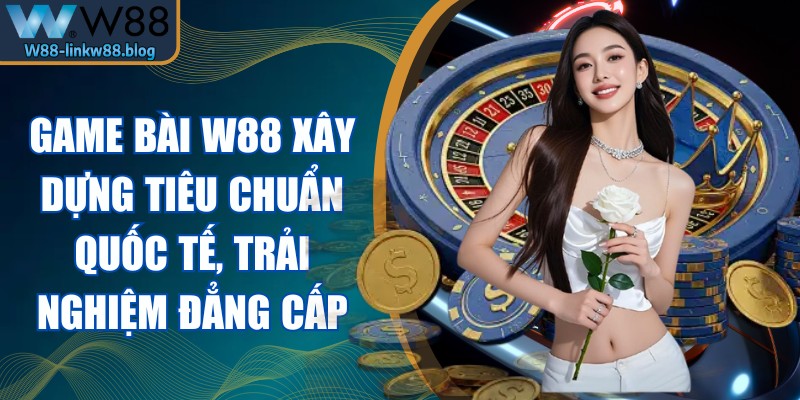 Game bài W88 xây dựng theo tiêu chuẩn quốc tế, trải nghiệm đẳng cấp