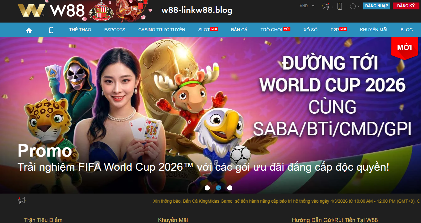 w88 nha cai truc tuyen thu hut dong dao nguoi choi